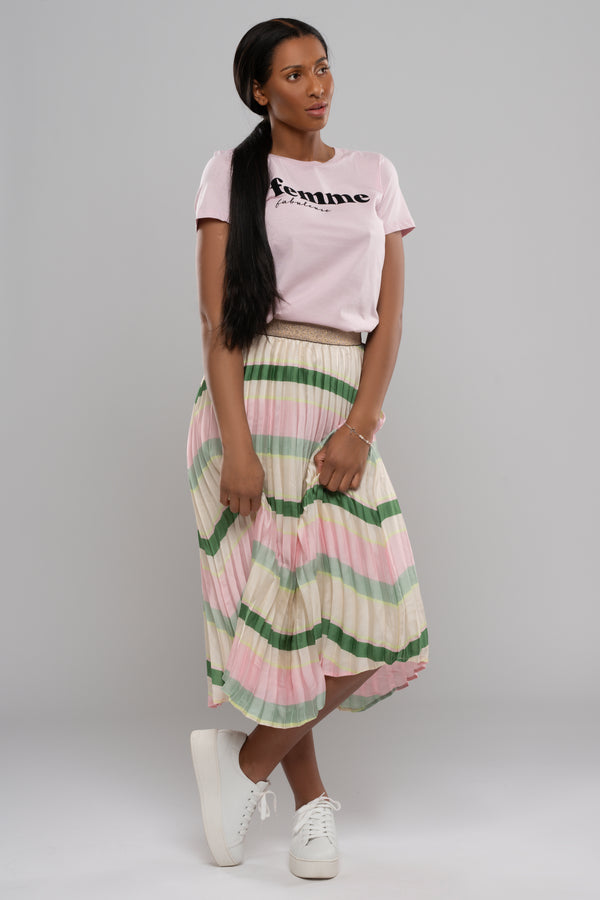 B.young Elano Skirt - Parfait Pink Mix