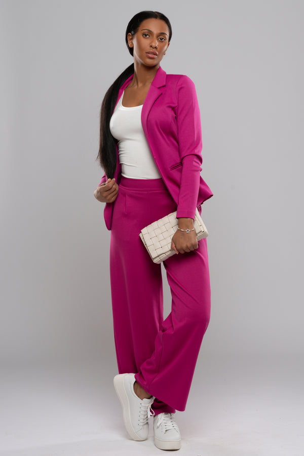 Ichi Kate SUS Long Wide Pants - Festival Fuchsia