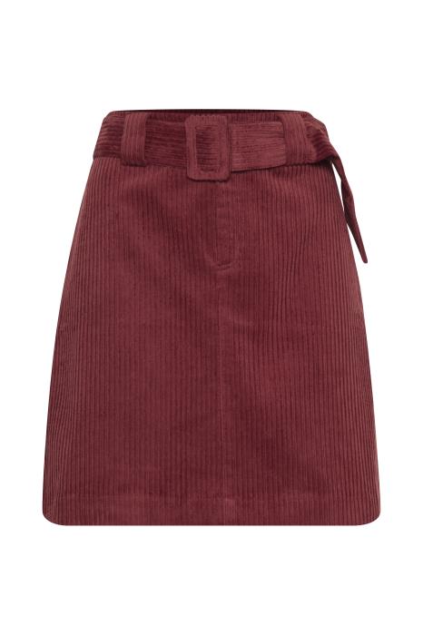ICHI Jorelle Belted Cord Skirt