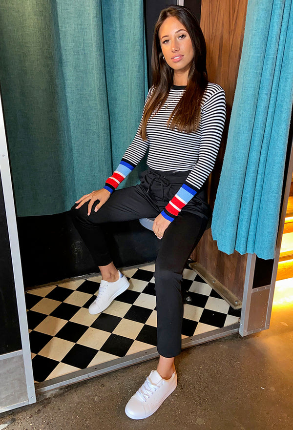 Ichi Kate Slim Leg Trousers 32" - Black
