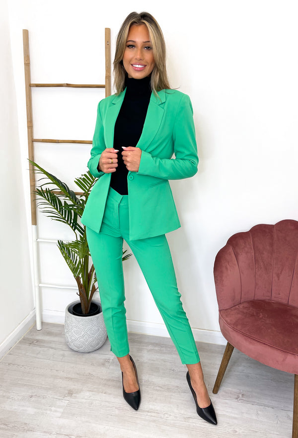 Ichi Lexi Trousers - Holly Green