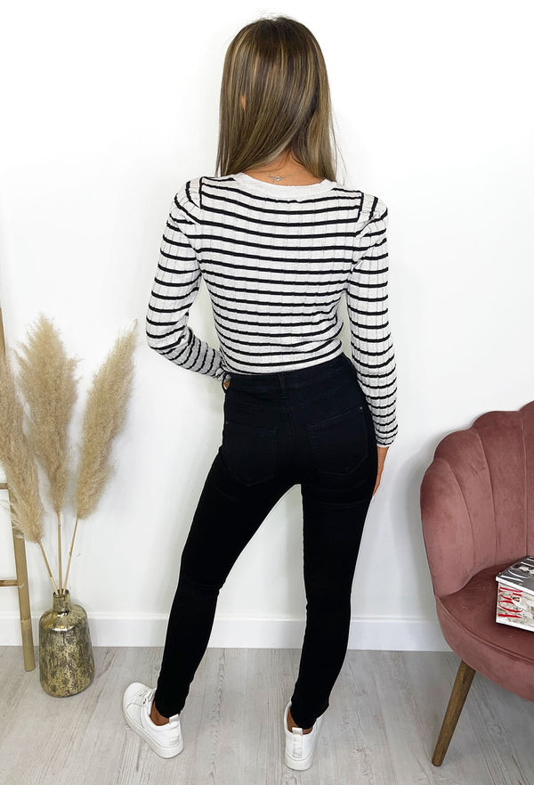 ONLY Royal High Waisted Skinny Jeans Black - 32"