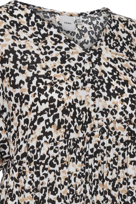 ICHI Marrakech Smock Dress - Leopard