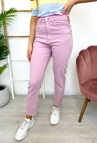 B. young Lydia Mom Jeans - Mauve