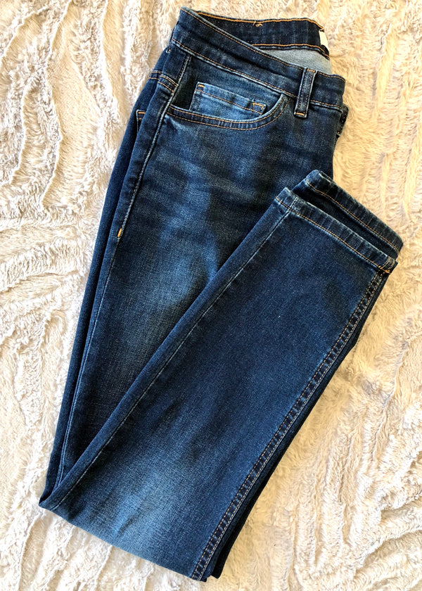 Ichi Coco Slim Leg Jeans 28" - Dark Blue