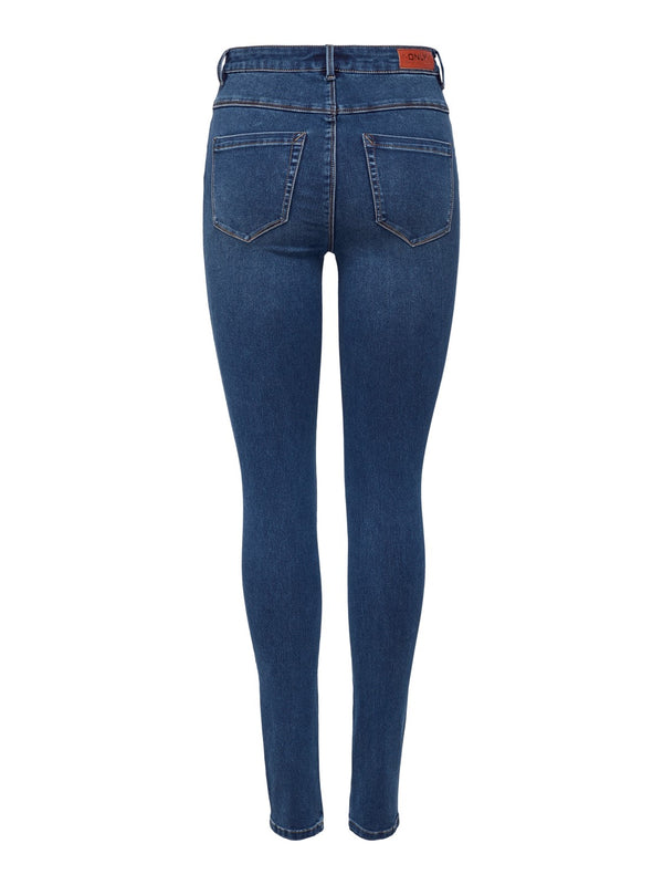 ONLY Royal High Waisted Skinny Jeans Medium Blue - 30"