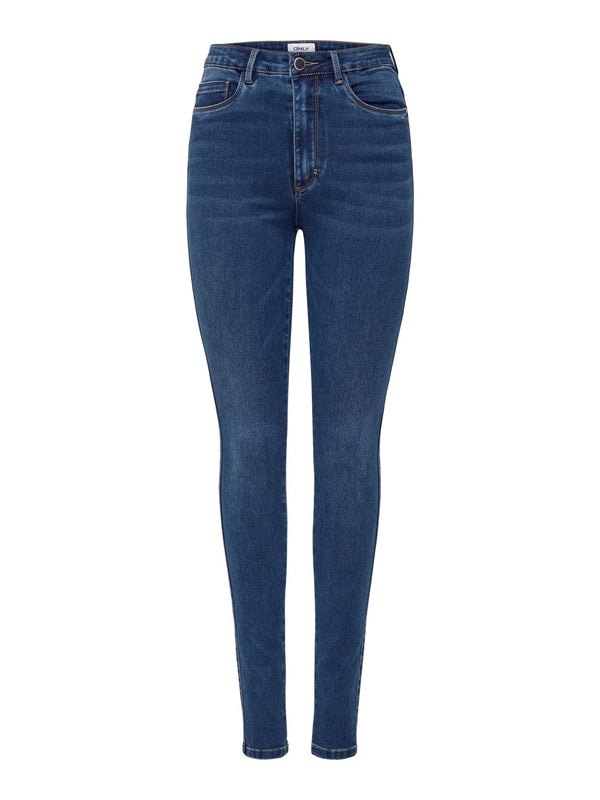 ONLY Royal High Waisted Skinny Jeans Medium Blue - 30"
